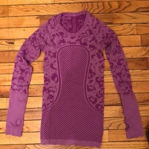Lululemon Swiftly Tech Long Sleeve Fleur Purple